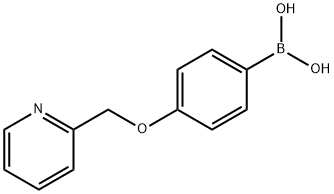 4-(吡啶-2-基甲氧基)苯硼酸 结构式