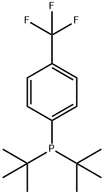 ((4-トリフルオロメチル)フェニル)ジ-TERT-ブチルホスフィン 化学構造式