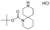 1,9-Diazaspiro[5.5]undecane-1-carboxylic acid, 1,1-dimethylethyl ester, hydrochloride (1:1) Structure