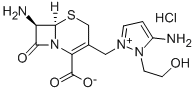 7beta-Amino-3-[3-Amino-2-(2-Hydroxyethyl)-1-Pyrazolio]Methyl-3-Cephem-4-Carboxylate Hydrochloride Structure