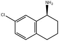 (S)-7-氯-1,2,3,4-四氢萘-1-胺 结构式