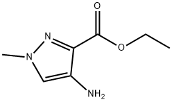 4-アミノ-1-メチル-1H-ピラゾール-3-カルボン酸エチル 化学構造式