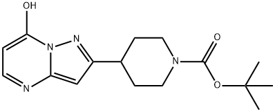 4-(7-ヒドロキシピラゾロ[1,5-A]ピリミジン-2-イル)ピペリジン-1-カルボン酸TERT-ブチル 化学構造式