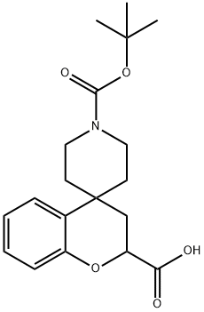 1'-(tert-butoxycarbonyl)spiro[chroMan-4,4'-piperidine]-2-carboxylic acid Structure