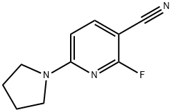 2-Fluoro-6-(pyrrolidin-1-yl)nicotinonitrile 结构式