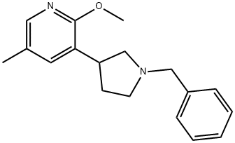 3-(1-Benzylpyrrolidin-3-yl)-2-methoxy-5-methylpyridine,1228666-00-9,结构式