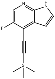 5-Fluoro-4-((trimethylsilyl)ethynyl)-1H-pyrrolo-[2,3-b]pyridine Structure