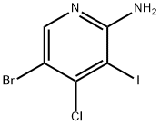 5-Bromo-4-chloro-3-iodopyridin-2-amine, 1228666-03-2, 结构式