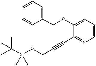 3-(Benzyloxy)-2-(3-((tert-butyldimethylsilyl)oxy)-prop-1-yn-1-yl)pyridine,1228666-14-5,结构式