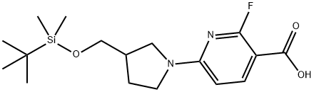 6-(3-((tert-Butyldimethylsilyloxy)methyl)-pyrrolidin-1-yl)-2-fluoronicotinic acid price.