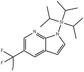 5-(Trifluoromethyl)-1-(triisopropylsilyl)-1H-pyrrolo[2,3-b]pyridine Structure