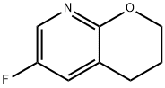 6-Fluoro-3,4-dihydro-2H-pyrano[2,3-b]pyridine, 1228666-24-7, 结构式