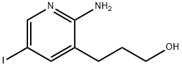 3-(2-Amino-5-iodopyridin-3-yl)propan-1-ol Structure