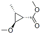 Cyclopropanecarboxylic acid, 2-methoxy-3-methyl-, methyl ester, (1alpha,2beta,3alpha)- 化学構造式