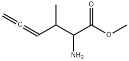 4,5-Hexadienoic  acid,  2-amino-3-methyl-,  methyl  ester,122885-34-1,结构式