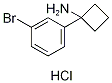 1-(3-BroMophenyl)cyclobutanaMine hydrochloride Structure