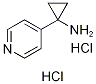 CyclopropanaMine, 1-(4-pyridinyl)-, hydrochloride (1:2) Structure