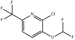 3-Chloro-2-(difluoromethoxy)-6-(trifluoromethyl)pyridine Structure