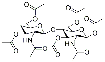 4-Deoxy-α-D-chitobiose Peracetate 化学構造式