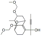 2-(7,9-bis(methoxymethoxy)-8-methyl-11-oxatricyclo(4.4.1.0(2,7))undec-2-en-3-yl)-3-pentyn-2-ol 结构式