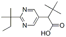 5-Pyrimidineacetic acid, -alpha--(1,1-dimethylethyl)-2-(1,1-dimethylpropyl)- (9CI),122936-31-6,结构式