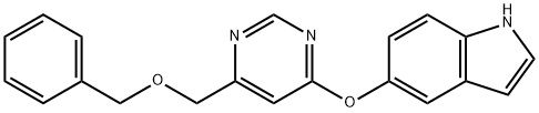 1H-Indole, 5-[[6-[(phenylmethoxy)methyl]-4-pyrimidinyl]oxy]-