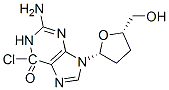 6-chloro-2',3'-dideoxyguanosine,122970-35-8,结构式