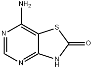 7-氨基噻唑并[4,5-D]嘧啶-2(3H)-酮 结构式