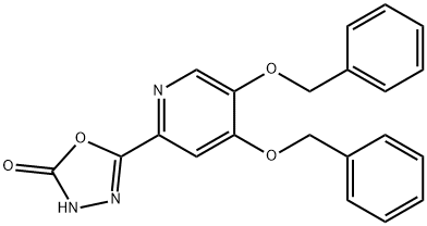 5-(4,5-bis(benzyloxy)pyridin-2-yl)-1,3,4-oxadiazol-2(5H)-one 化学構造式