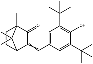 DI-t-BUTYL HYDROXYBENZYLIDENE CAMPHOR Structure