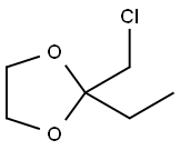 1,3-Dioxolane,  2-(chloromethyl)-2-ethyl- Structure