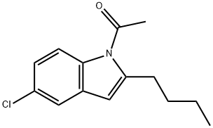 1-ACETYL-2-BUTYL-5-CHLOROINDOLE 化学構造式