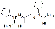 methylglyoxal bis(cyclopentylamidinohydrazone) Structure