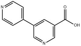 5-(pyridin-4-yl)pyridine-3-carboxylic acid 化学構造式