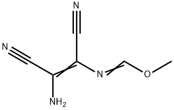 Methanimidic  acid,  N-(2-amino-1,2-dicyanoethenyl)-,  methyl  ester 结构式