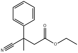 β-Cyano-β-Methyl-hydrocinnaMic Acid Ethyl Ester 化学構造式