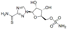 1-(5'-O-sulfamoyl-beta-ribofuranosyl)(1,2,4)triazole-3-thiocarboxamide Structure