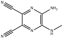 2,3-Pyrazinedicarbonitrile,5-amino-6-(methylamino)-(9CI) Structure