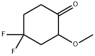 4,4-Difluoro-2-Methoxy-cyclohexanone Structure