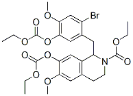 2(1H)-Isoquinolinecarboxylic  acid,  1-[[2-bromo-5-[(ethoxycarbonyl)oxy]-4-methoxyphenyl]methyl]-7-[(ethoxycarbonyl)oxy]-3,4-dihydro-6-methoxy-,  ethyl Struktur