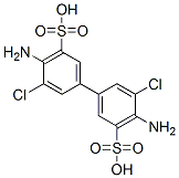 33DICHLORO55BENZIDINEDISULPHONICACID Struktur