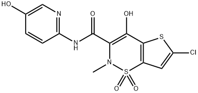5-HYDROXY LORNOXICAM 化学構造式