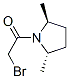 Pyrrolidine, 1-(bromoacetyl)-2,5-dimethyl-, (2S-trans)- (9CI) 结构式