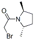 Pyrrolidine, 1-(bromoacetyl)-2,5-dimethyl-, (2S-trans)- (9CI) Structure