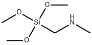 N-メチル-1-(トリメトキシシリル)メタンアミン 化学構造式