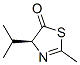 5(4H)-Thiazolone,2-methyl-4-(1-methylethyl)-,(S)-(9CI) 结构式