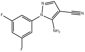 5-氨基-1-(3,5-二氟苯基)-1H-吡唑-4-甲腈, 1232780-81-2, 结构式