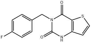 3-(4-Fluorobenzyl)thieno[3,2-d]-pyrimidine-2,4(1H,3H)-dione Structure