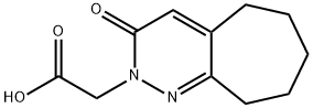 (3-氧代-3,5,6,7,8,9-六氢-2H-环庚烷并[C]哒嗪-2-基)乙酸MFCD16170933, 1232810-21-7, 结构式