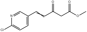(e)-methyl 5-(6-chloropyridin-3-yl)-3-oxopent-4-enoate Structure